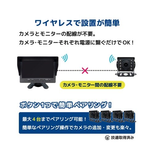 ワイヤレス200万画素(1台)カメラ・7