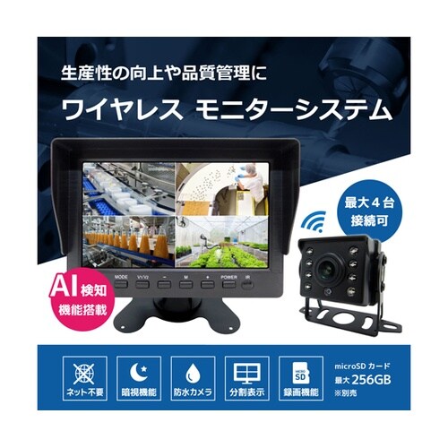 ワイヤレス200万画素(3台)カメラ・7