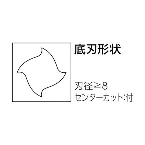 4枚刃ソリッドエンドミル ピンカド 4F