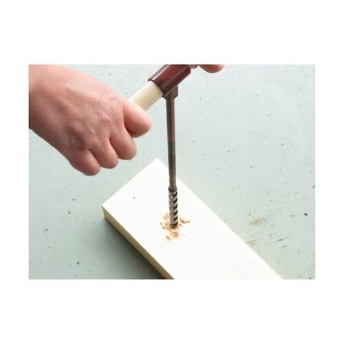 木工用短捻リングオーガー(ハンドル付)