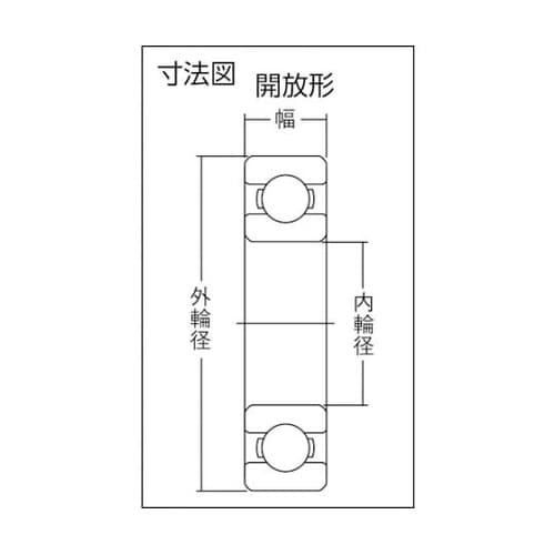 6205 A小径小形ボールベアリング