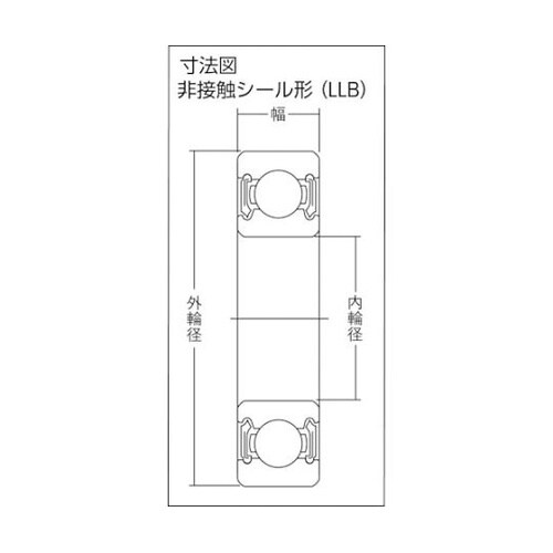 607LLB A小径小形ボールベアリング