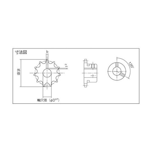 FBN60B25D40 FBスプロケット