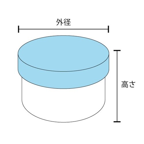 6903101プラ壷N−3号滅菌蓋白百個