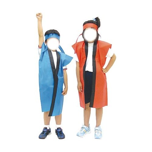 1160 ロングハッピ不織布 赤J