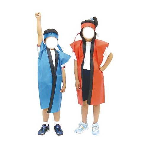1163 ロングハッピ不織布 緑J