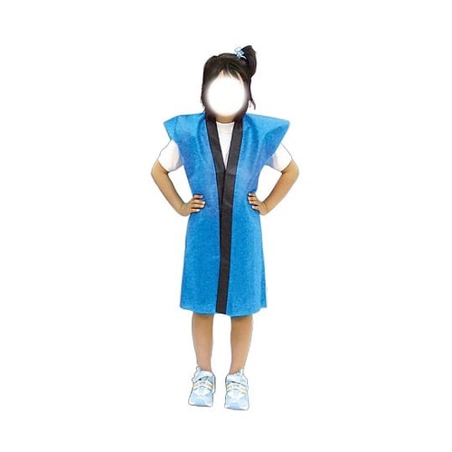 1163 ロングハッピ不織布 緑J