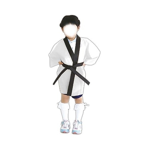1291 カラー不織布ハッピ子供用J白