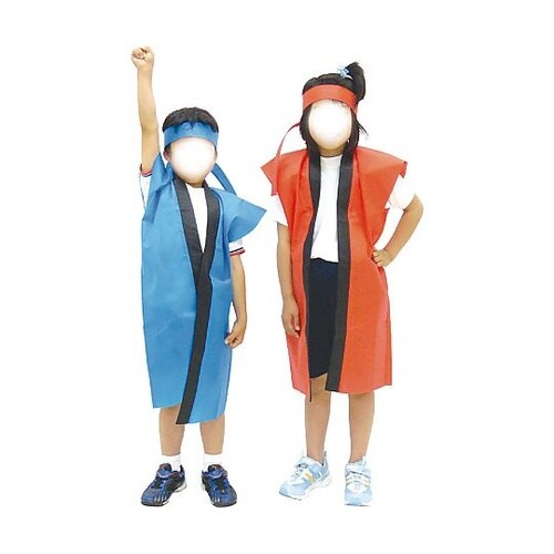 1552 ロングハッピ不織布 黒S