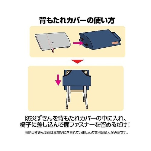 3977 背もたれカバー 紺