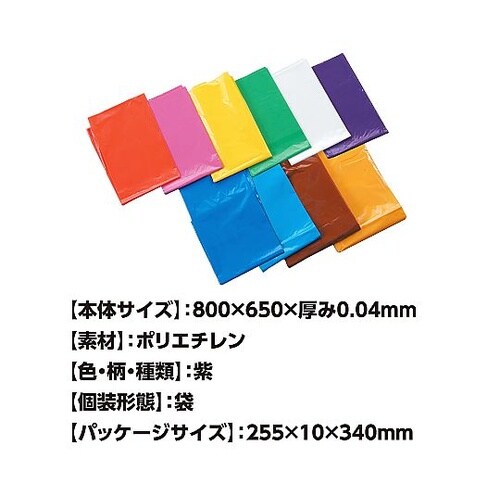 45541 紫カラービニール袋 10枚組
