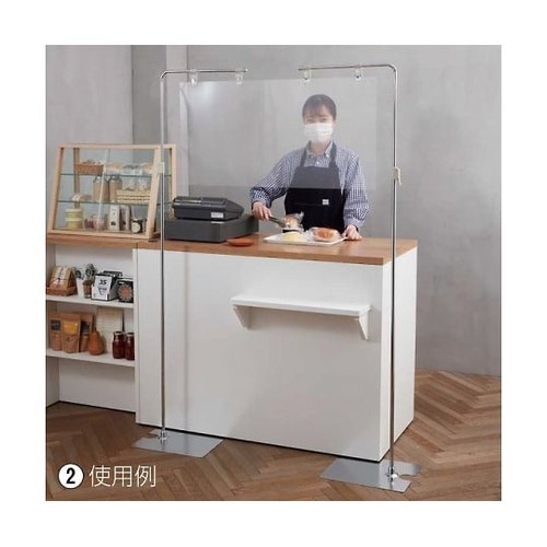 【10台】フロアスタンド幅42cm クロ