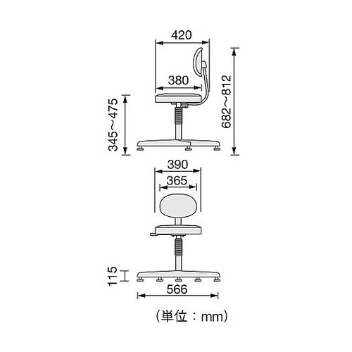 C1PBKN ワークチェアー