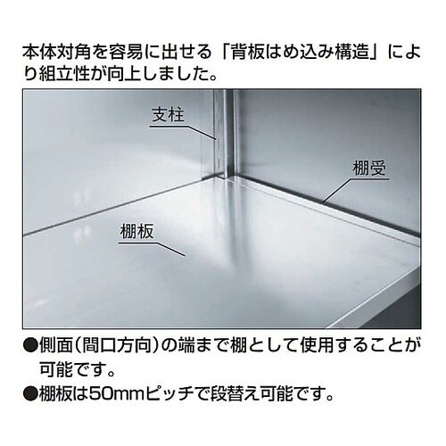 PNH1263SU ステンレス保管庫