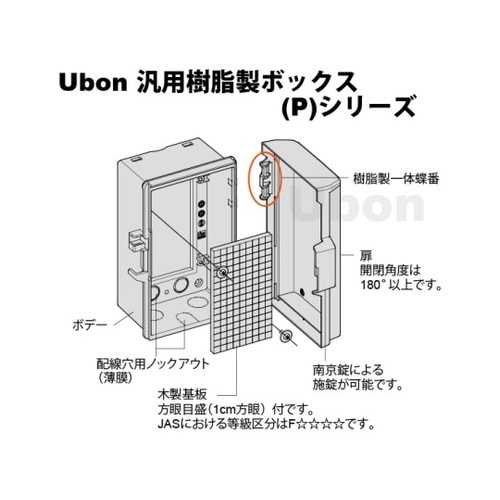 P16−254A−U 汎用樹脂製ボックス