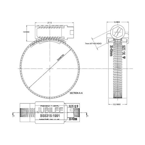 JBL000SS ホースクリップ