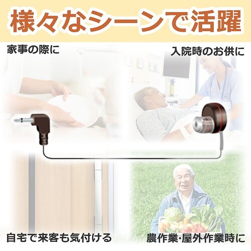 RE−04L(BK)ラジオイヤホン黒1M