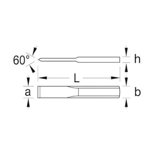 8911420 平タガネ 薄型240mm