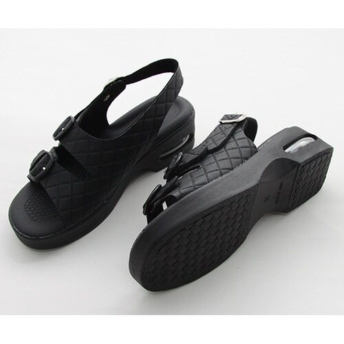 17633 エアーソールサンダル 黒L