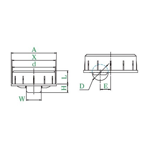 特殊型 自在車差し込み式 ナイロン車輪