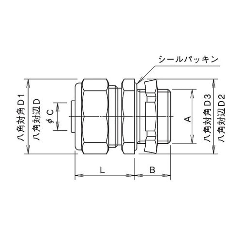 MS22−22 ストレートコネクタ