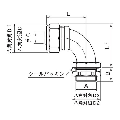 MA22−22 90゜アングルコネクタ
