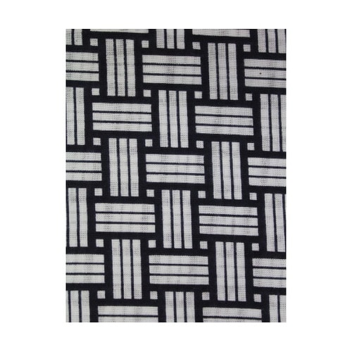 竹網柄 和手ぬぐい 100cm 紺 #1