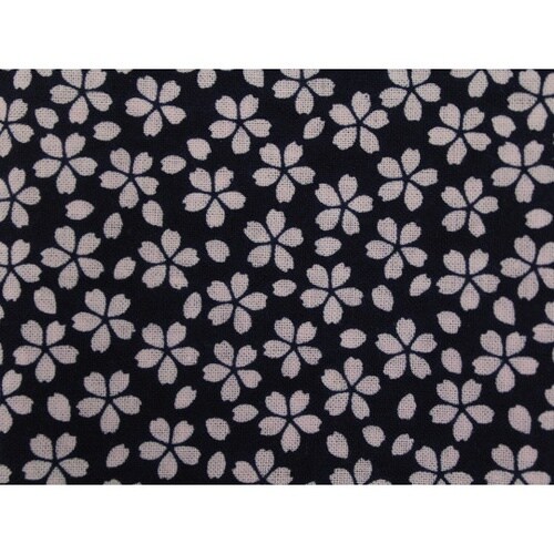 夜桜柄 和手ぬぐい 両面柄 100cm