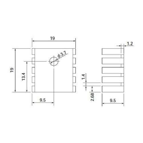 19199BA 放熱器 (ヒートシンク)