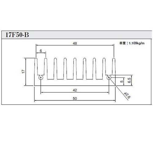 17F50BL50放熱器(ヒートシンク)
