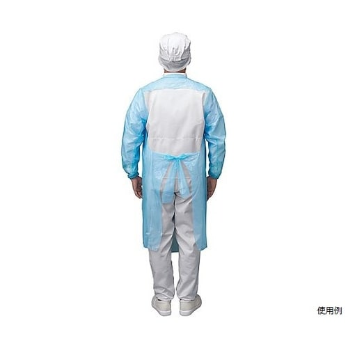 PEガウン ゴムタイプ ブルー 1ケース