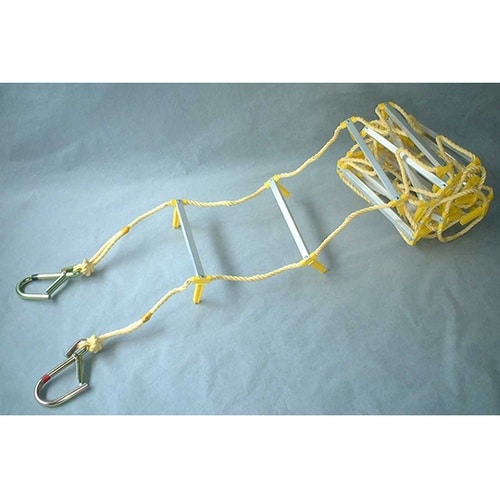 アルミ縄はしご小カギ付 30m 1204