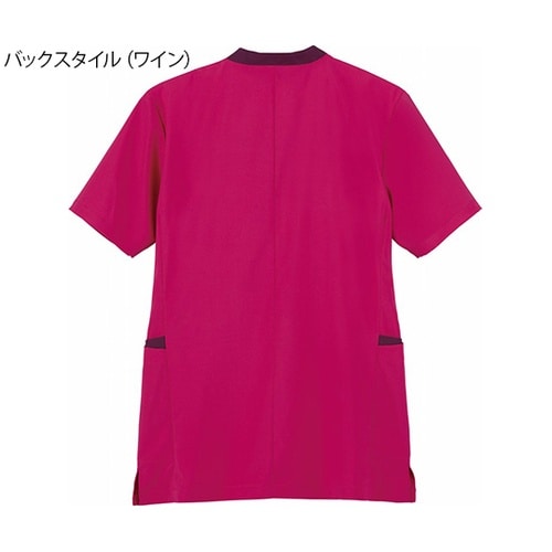 WH13095 スクラブ バーガンディL