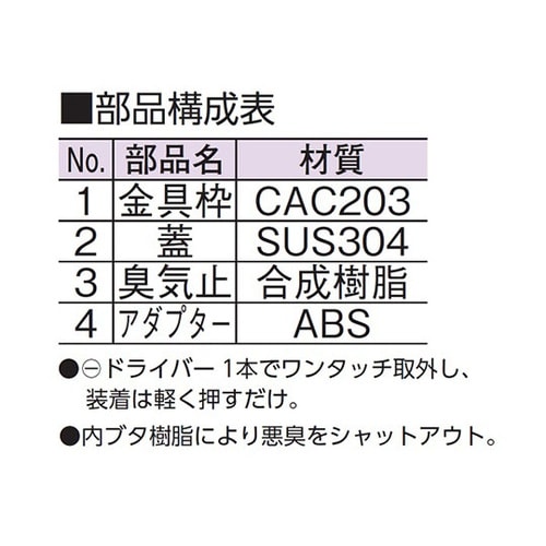 D−COVT−N−PU40 ツバ広掃除口