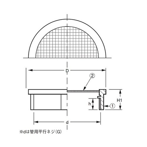 D−3BE 20 防虫目皿(内ネジ)