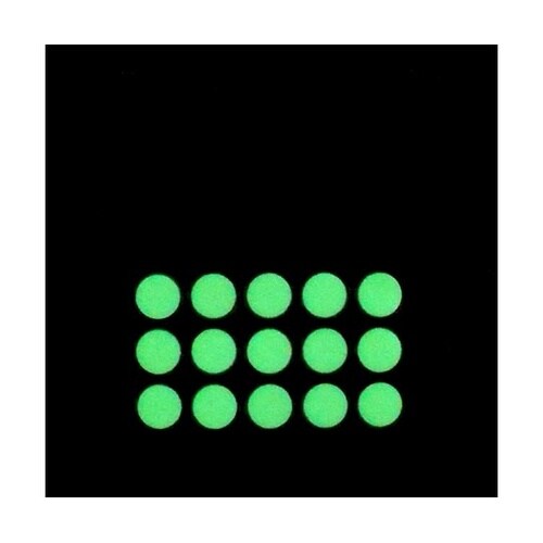 SAF10P 高輝度蓄光テープ丸型15個