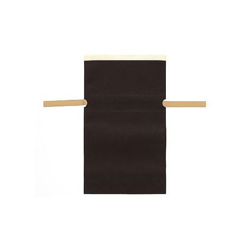 008710036不織布リボン付巾着袋茶