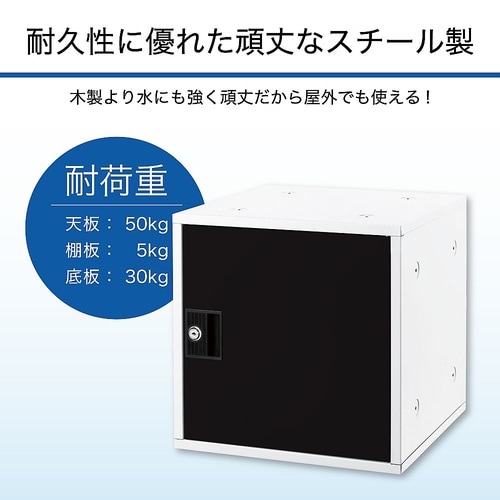 SB800BK 組立式シューズボックス黒