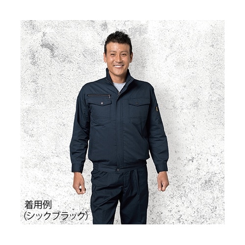 54000空調服長袖ブルゾンアース緑EL