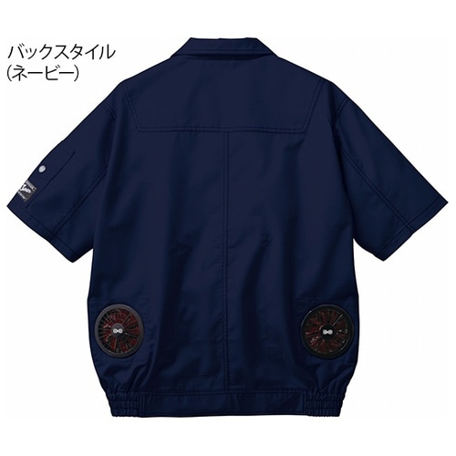 54040 空調服半袖ブルゾン 銀 M