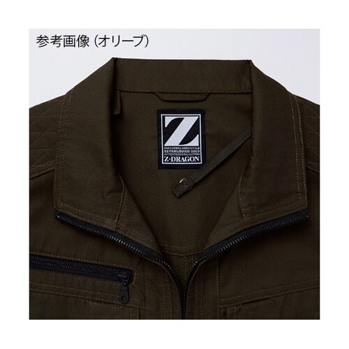 74030空調服長袖ブルゾンオリーブ4L