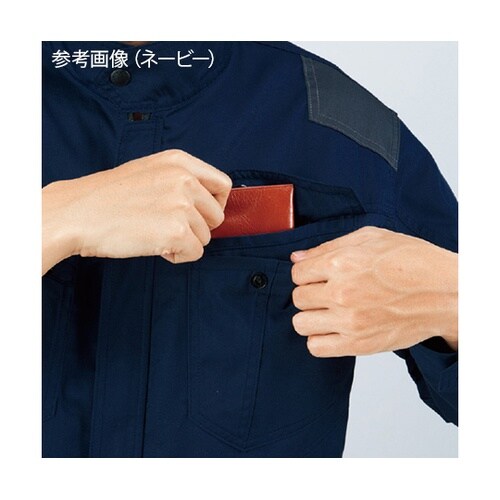 74040 空調服長袖ブルゾン 銀 4L