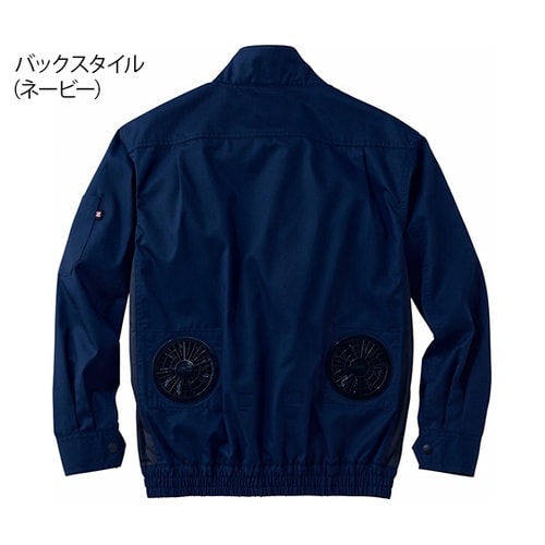 74040空調服長袖ブルゾンシック黒SS