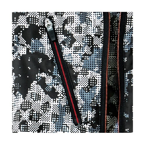 74050 長袖ブルゾン黒カモフラ LL