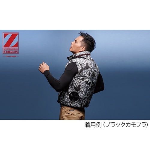 74060 空調服ベスト ブラック 5L