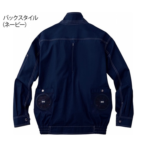 74110 長袖ブルゾンスチール灰EL