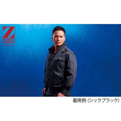 74120空調服長袖ブルゾンオリーブ4L