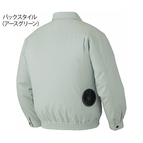 87040 空調服長袖ブルゾンアース緑M