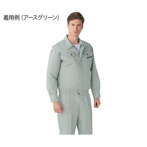 87040 空調服長袖ブルゾンアース緑L
