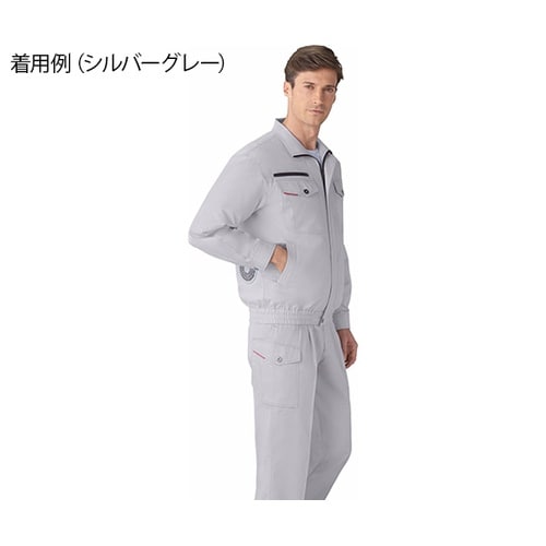 87050 空調服長袖ブルゾン銀グレーL